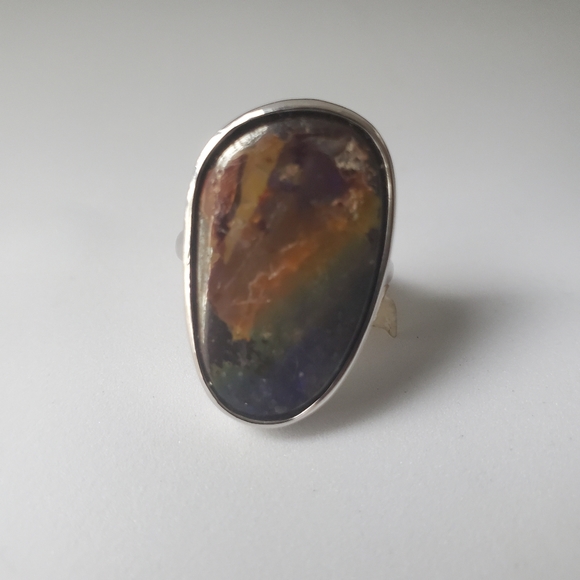 Boulder opal ring - Picture 6 of 11